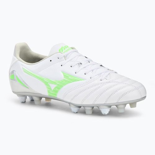 Кросівки футбольні чоловічі Mizuno Morelia Neo IV Pro Mix white/neon green/cool gray 3c