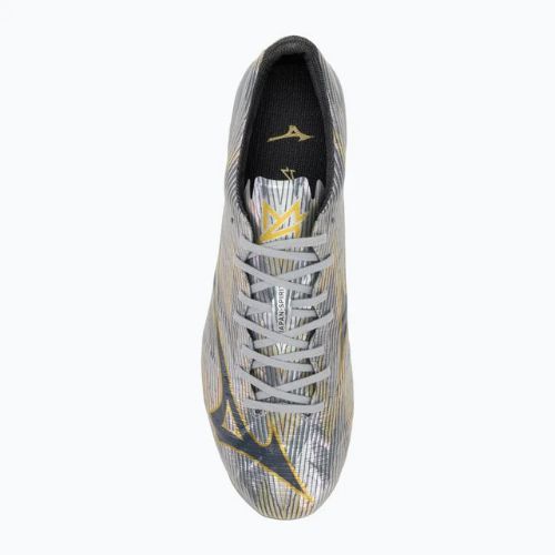 Кросівки футбольні чоловічі Mizuno α II Japan Mix galaxy silver/8605 c/gold