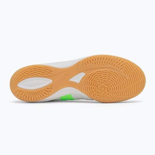 Кросівки футбольні чоловічі Mizuno Morelia Sala Pro IN white/neon green/galaxy silver