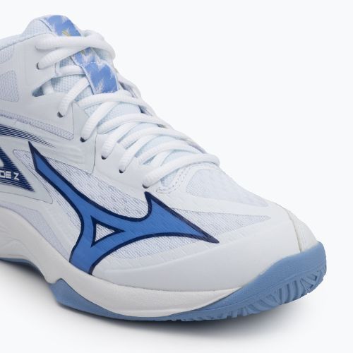 Кросівки волейбольні Mizuno Thunder Blade Z Mid white/bellwether blue/bel air blue