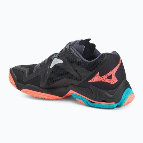 Кросівки волейбольні Mizuno Wave Lightning Z8 black/neon flame/peacock blue