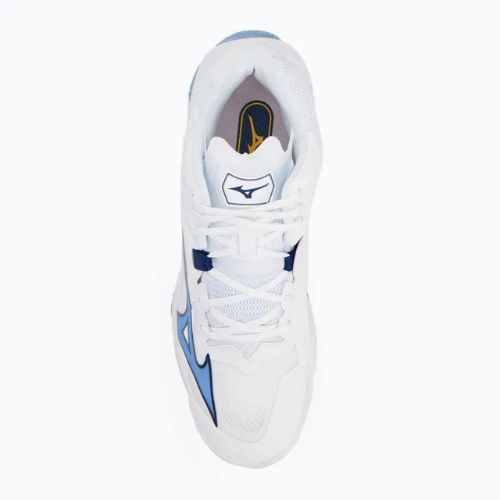 Кросівки волейбольні Mizuno Wave Lightning Z8 Mid white/bellwether blue/bel air blue