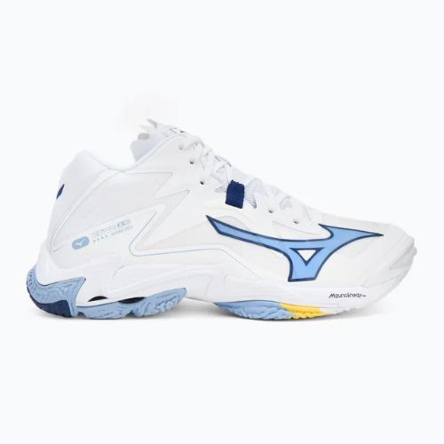 Кросівки волейбольні Mizuno Wave Lightning Z8 Mid white/bellwether blue/bel air blue
