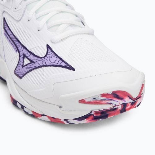 Кросівки волейбольні Mizuno Wave Momentum 3 white/violet indigo/camellia rose