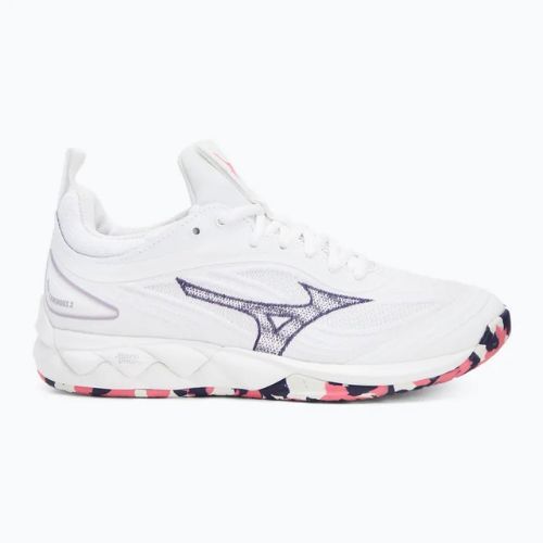 Кросівки волейбольні Mizuno Wave Luminous 3 white/violet indigo/camellia rose