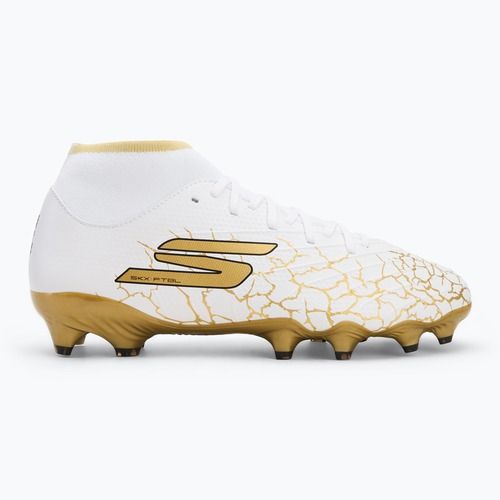 Кросівки футбольні чоловічі SKECHERS Razor 1.5 Academy FG white/gold