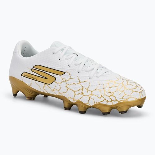 Кросівки футбольні чоловічі SKECHERS Skx_ 1.5 Academy FG white/gold