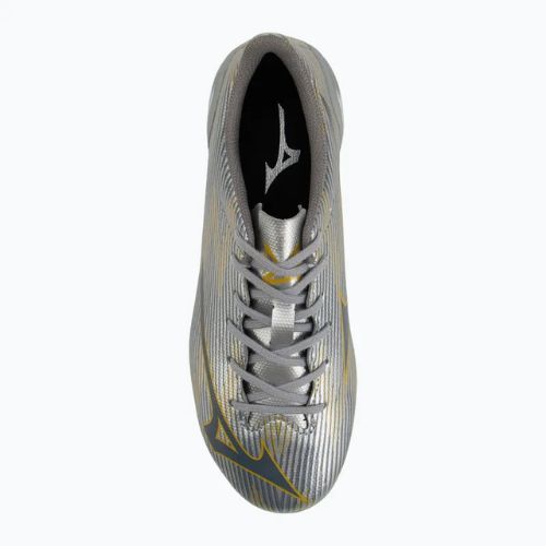 Кросівки футбольні дитячі Mizuno α II Select Jr Md galaxy silver/8605 c/gold