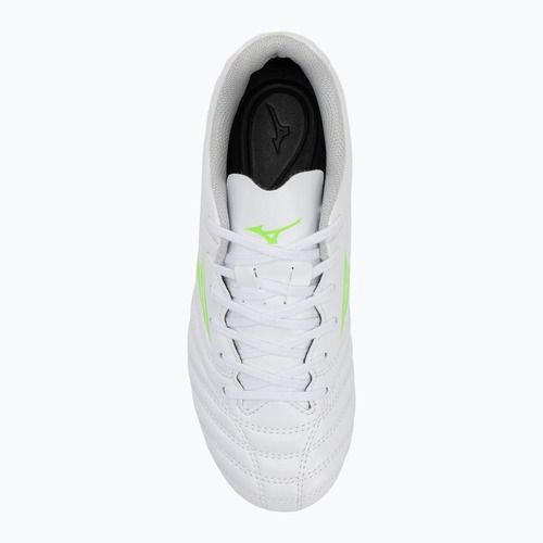 Кросівки футбольні дитячі Mizuno Monarcida Neo III Select Jr Md white/neon green