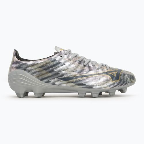 Кросівки футбольні чоловічі Mizuno α II Pro Md galaxy silver/8605 c/gold