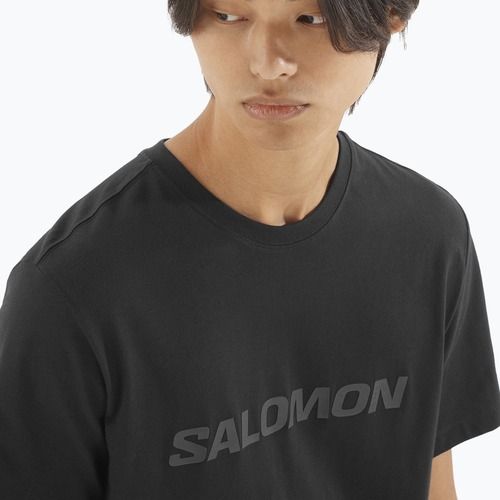 Футболка чоловіча Salomon Big Logo Tee deep black