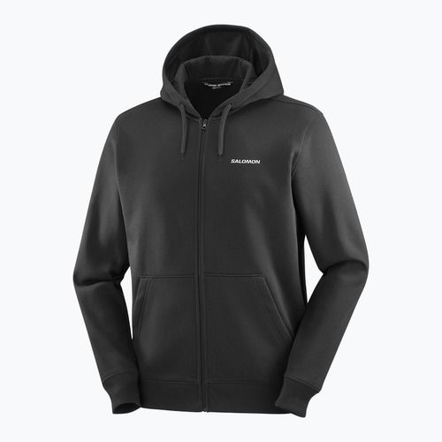 Кофта чоловіча Salomon Logo Full Zip Hoodie deep black