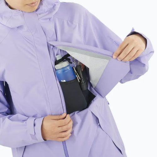Куртка вітровка жіноча Salomon Outerpath Pro 2.5L violet tulip