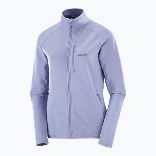 Кофта трекінгова жіноча Salomon Lightwarm Full Zip blue granite