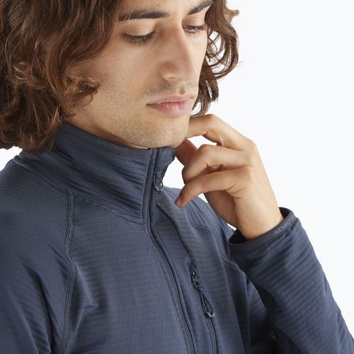 Кофта трекінгова чоловіча Salomon Lightwarm Full Zip blue nights