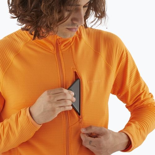 Кофта трекінгова чоловіча Salomon Lightwarm Full Zip turmeric