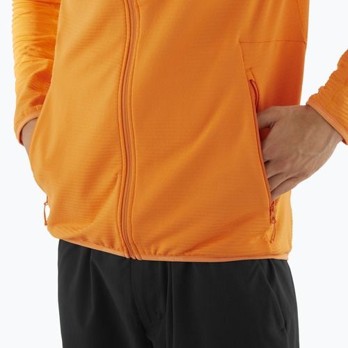 Кофта трекінгова чоловіча Salomon Lightwarm Full Zip turmeric