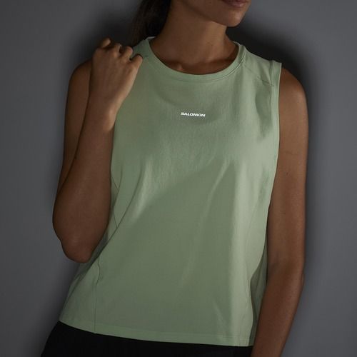 Футболка жіноча Salomon Trackline Tank sea foam