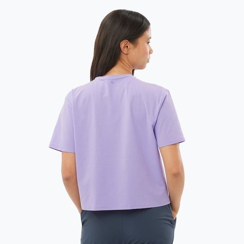 Футболка жіноча Salomon Trackline Tee SS violet tulip