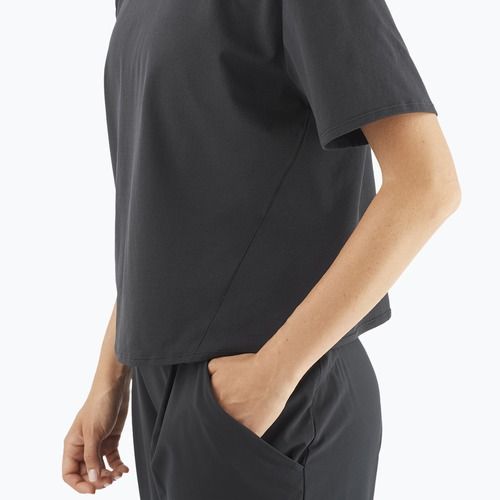 Футболка жіноча Salomon Trackline Tee SS deep black
