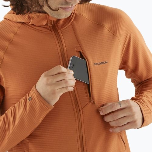 Кофта трекінгова чоловіча Salomon Sntial Lightwarm Hybrid sierra