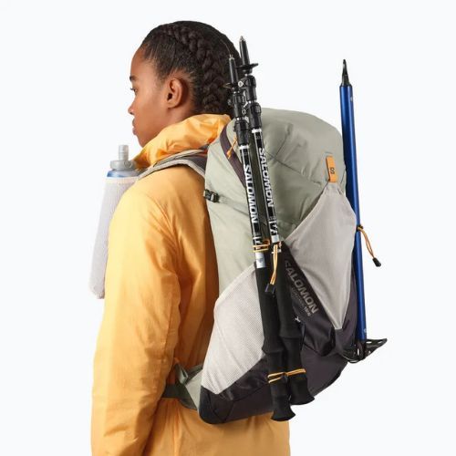 Рюкзак туристичний жіночий Salomon Aerotrek 18 л M-L seagrass/silver cloud/nine iron