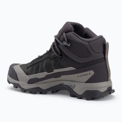 Жіночі трекінгові черевики Salomon X Ultra 5 MID GTX дев'ять залізо / чайка / м'яка глина