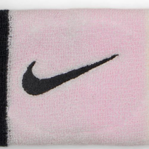 Напульсники Nike Swoosh Doublewide Wristbands 2 шт. pink foam/coconut milk/black