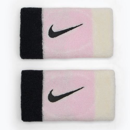 Напульсники Nike Swoosh Doublewide Wristbands 2 шт. pink foam/coconut milk/black