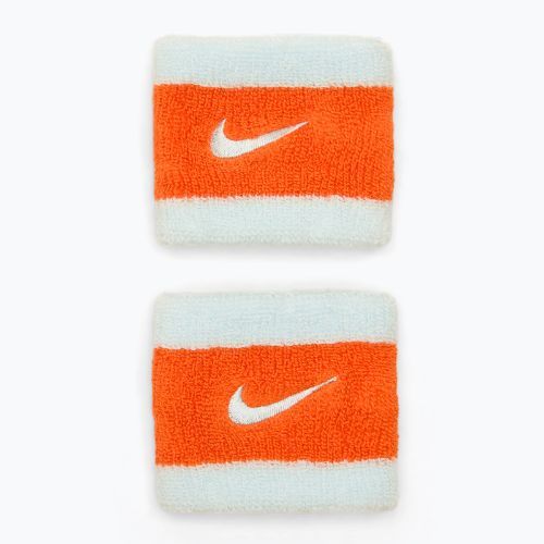 Напульсники Nike Swoosh Wristbands glacier blue/safety orange/glacier blue