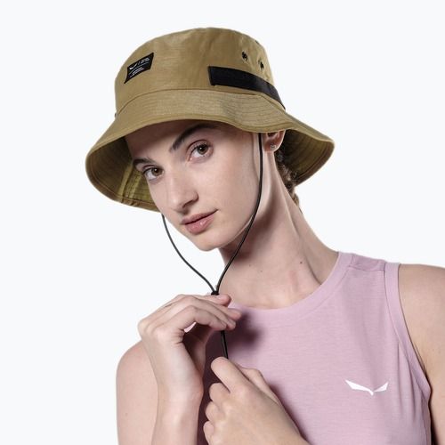 Золотисто-коричневий капелюх Salewa Puez Hemp з конопляними полями
