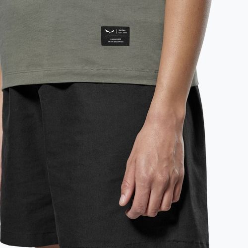 Жіноча футболка Salewa Eagle Logo Patch 5A50 вицвілий зелений