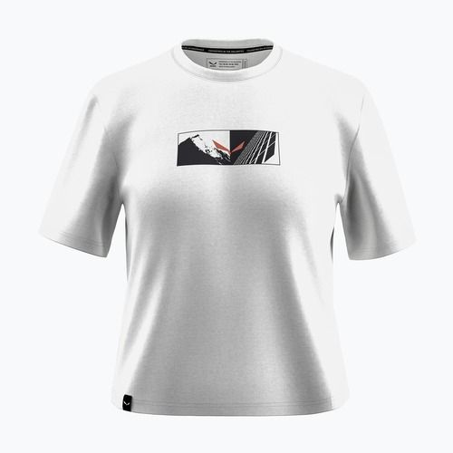 Жіноча футболка Salewa Eagle Hybrid Loose оптично біла