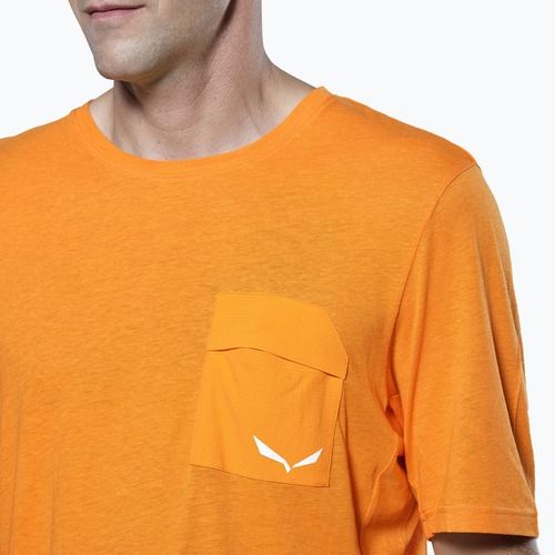 Чоловіча трекінгова сорочка Salewa Agner Hemp/Dst turmeric