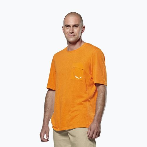Чоловіча трекінгова сорочка Salewa Agner Hemp/Dst turmeric