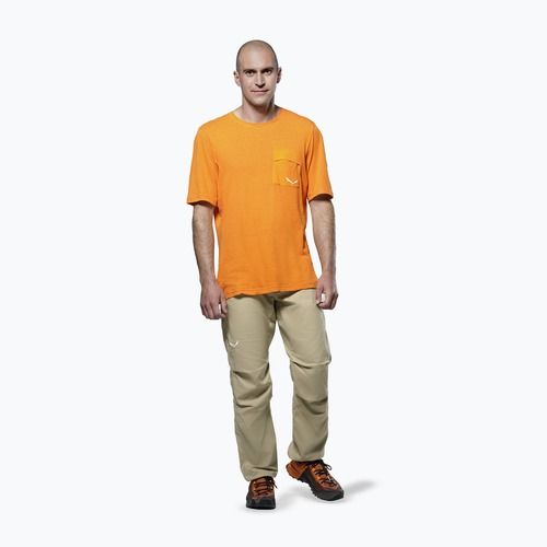 Чоловіча трекінгова сорочка Salewa Agner Hemp/Dst turmeric