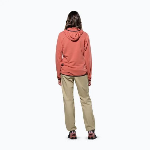 Жіночий трекінговий світшот Salewa Agner Hemp 2 Hooded etruscan red