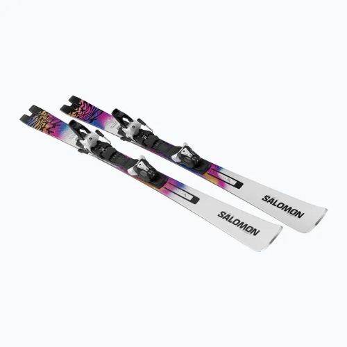 Лижі Salomon E Addikt Pro 66 + кріплення MI12 GW whitet/race blue/rhodamine