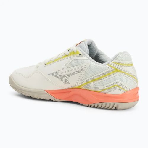 Кросівки тенісні жіночі Mizuno Break Shot 4 AC snow white/ neon flame/ ghost gray