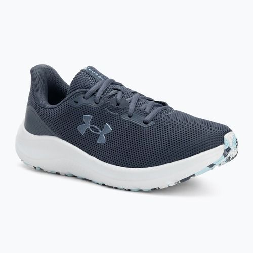 Кросівки для бігу жіночі Under Armour Charged Pursuit 4 downpour gray/downpour gray/metallic gravel