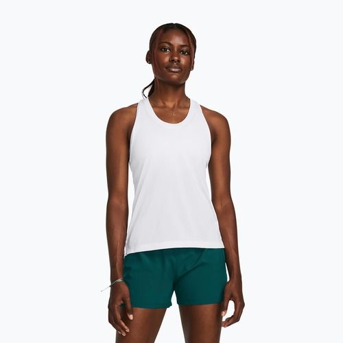 Топ для бігу жіночий Under Armour Launch Singlet white/reflective