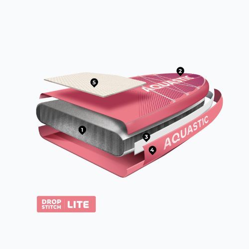 Дошка SUP AQUASTIC Perth Pro 11'2" all-round pink