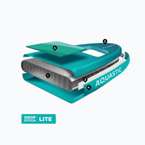 Набір дошка SUP надувна AQUASTIC Vista 11'2" green