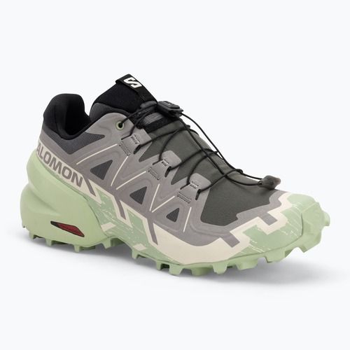 Кросівки для бігу жіночі Salomon Speedcross 6 castlerock/vanilla ice/smoke green