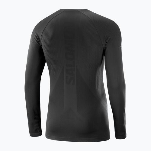 Лонгслів для бігу чоловічий Salomon Sense Aero Seamless Tee deep black
