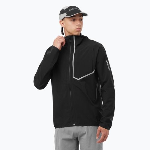 Куртка для бігу чоловіча Salomon Bonatti Trail deep black
