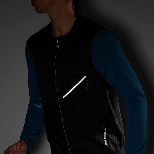 Жилет для бігу чоловічий Salomon Sense Aero Wind deep black