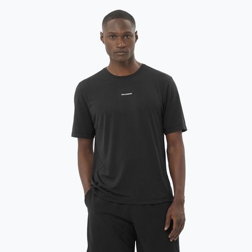 Футболка для бігу чоловіча Salomon SHAKEout Core deep black