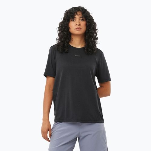 Футболка для бігу жіноча Salomon SHAKEout Core deep black