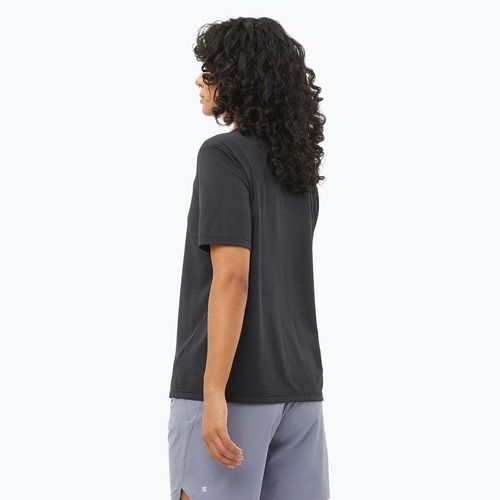 Футболка для бігу жіноча Salomon SHAKEout Core deep black